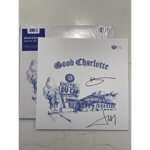 Good Charlotte Signed Motel Du Cap LP Limited Midnight Green Vinyl AUTOGRAPH #2